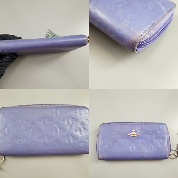 VIVIENNE WESTWOOD Beautiful Vintage Classic Zippy compact wallet/Italy - Picture 8 of 15